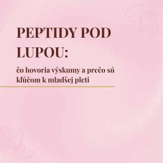 Nový blog je online! 📝 Na našom e-shope sme si pre vás pripravili článok: Peptidy - Klinicky overený spôsob k mladšej...